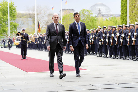 Empfang des Premierministers des Vereinigten Königreichs in Berlin