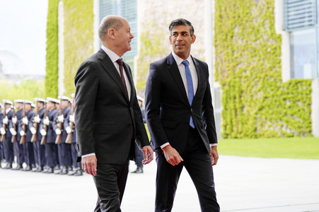 Empfang des Premierministers des Vereinigten Königreichs in Berlin