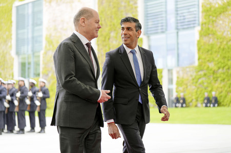 Empfang des Premierministers des Vereinigten Königreichs in Berlin