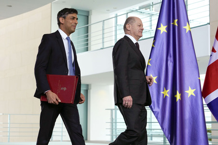 Empfang des Premierministers des Vereinigten Königreichs in Berlin