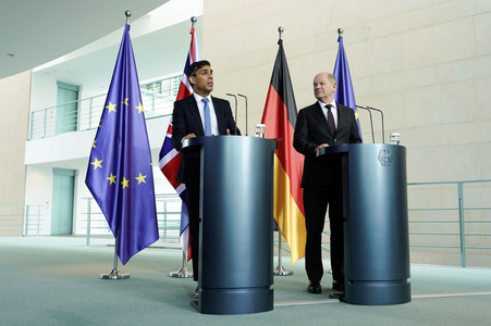 Empfang des Premierministers des Vereinigten Königreichs in Berlin