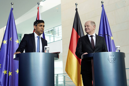 Empfang des Premierministers des Vereinigten Königreichs in Berlin