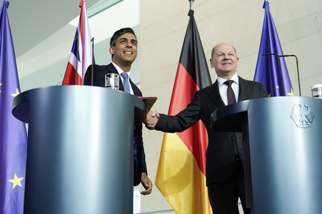 Empfang des Premierministers des Vereinigten Königreichs in Berlin