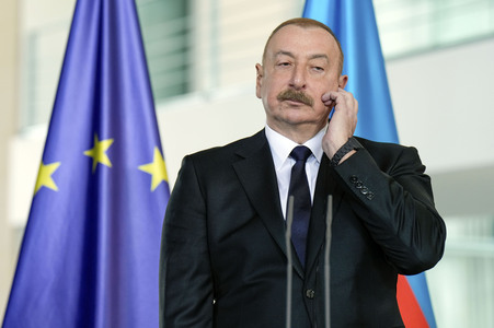 Empfang des Präsidenten von Aserbaidschan in Berlin