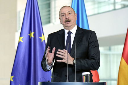 Empfang des Präsidenten von Aserbaidschan in Berlin