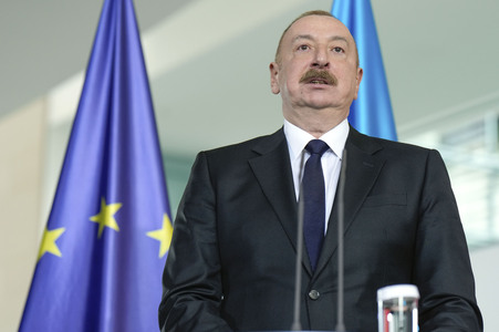 Empfang des Präsidenten von Aserbaidschan in Berlin