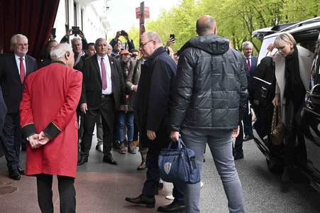 Besuch von Fürst Albert II. von Monaco und Fürstin Charlene in Hamburg