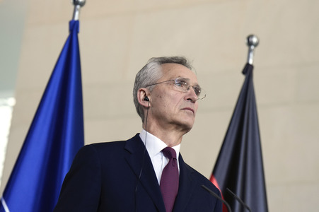 Empfang des NATO-Generalsekretärs in Berlin