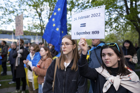 Ukrainer demonstrieren in Berlin