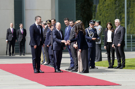 Empfang des Ministerpräsidenten von Montenegro in Berlin