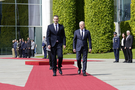 Empfang des Ministerpräsidenten von Montenegro in Berlin