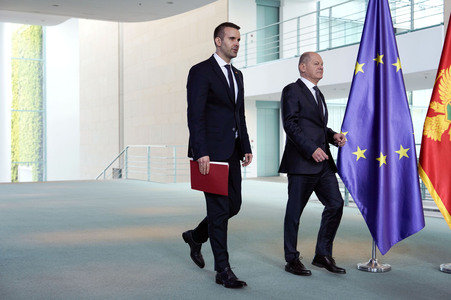 Empfang des Ministerpräsidenten von Montenegro in Berlin