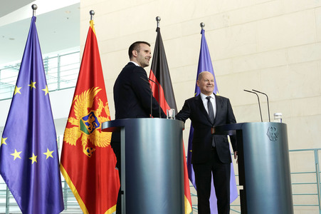 Empfang des Ministerpräsidenten von Montenegro in Berlin