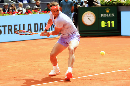 Tennismatch Rafael Nadal vs Pedro Cachin in Madrid