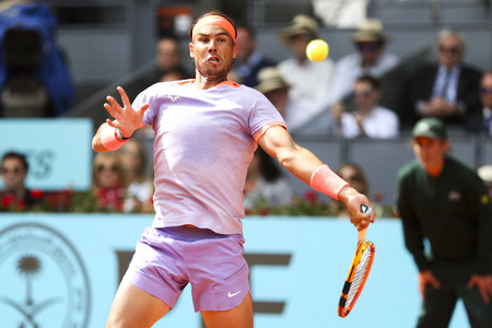 Tennismatch Rafael Nadal vs Pedro Cachin in Madrid
