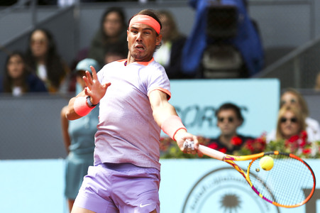 Tennismatch Rafael Nadal vs Pedro Cachin in Madrid