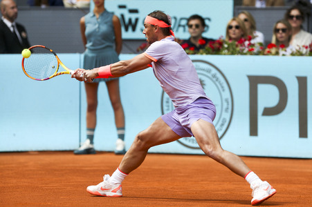 Tennismatch Rafael Nadal vs Pedro Cachin in Madrid