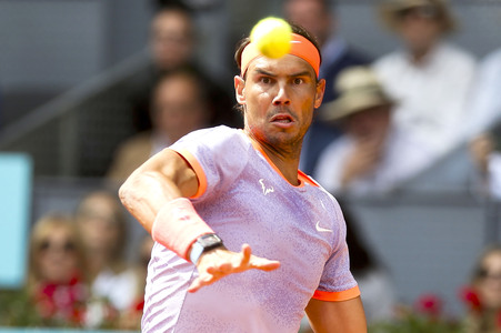 Tennismatch Rafael Nadal vs Pedro Cachin in Madrid