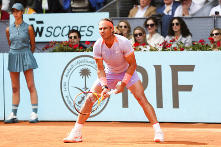 Tennismatch Rafael Nadal vs Pedro Cachin in Madrid
