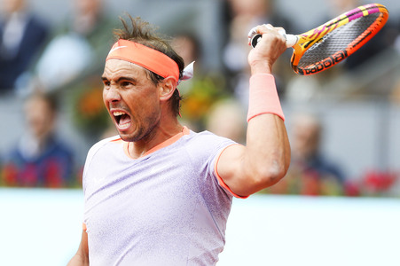 Tennismatch Rafael Nadal vs Pedro Cachin in Madrid