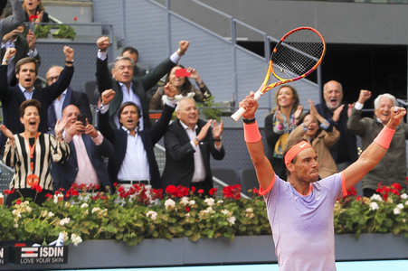 Tennismatch Rafael Nadal vs Pedro Cachin in Madrid
