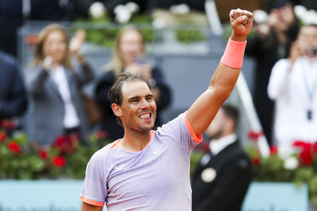 Tennismatch Rafael Nadal vs Pedro Cachin in Madrid