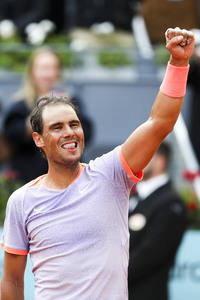 Tennismatch Rafael Nadal vs Pedro Cachin in Madrid