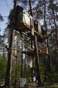 Protestcamp gegen die Erweiterungspläne des Tesla-Werks in Grünheide