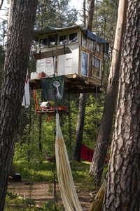 Protestcamp gegen die Erweiterungspläne des Tesla-Werks in Grünheide