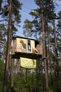 Protestcamp gegen die Erweiterungspläne des Tesla-Werks in Grünheide