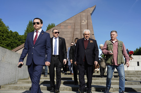 Gedenktag am Sowjetischen Ehrenmal Treptow in Berlin