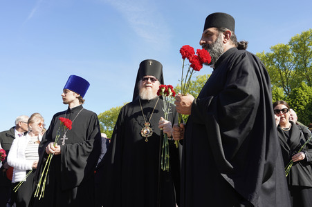 Gedenktag am Sowjetischen Ehrenmal Treptow in Berlin