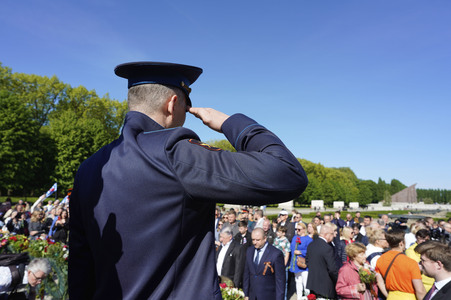 Gedenktag am Sowjetischen Ehrenmal Treptow in Berlin