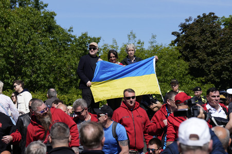 Gedenktag am Sowjetischen Ehrenmal Treptow in Berlin