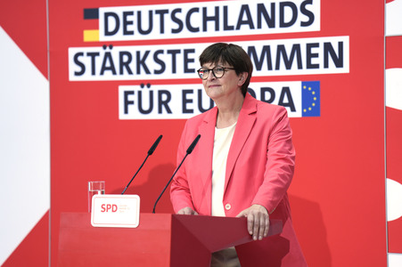 Pressekonferenz der SPD in Berlin