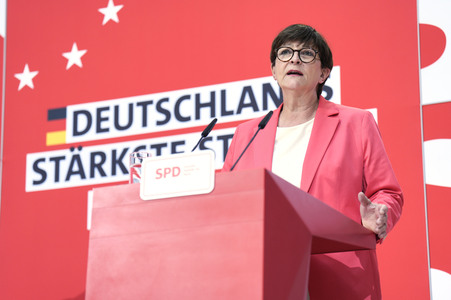 Pressekonferenz der SPD in Berlin