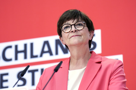 Pressekonferenz der SPD in Berlin