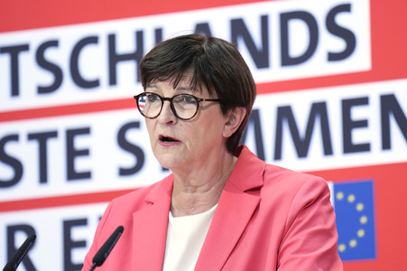 Pressekonferenz der SPD in Berlin