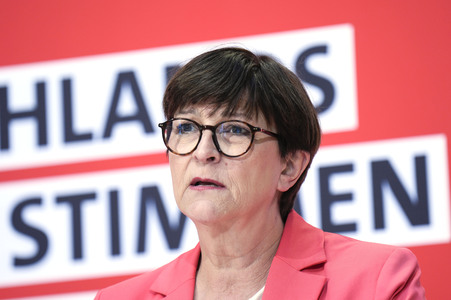 Pressekonferenz der SPD in Berlin