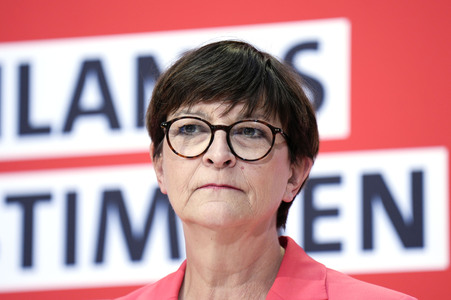 Pressekonferenz der SPD in Berlin