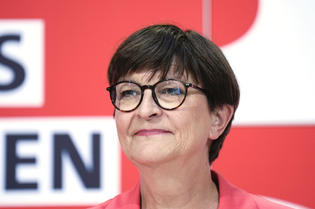 Pressekonferenz der SPD in Berlin