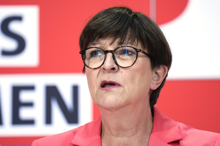 Pressekonferenz der SPD in Berlin