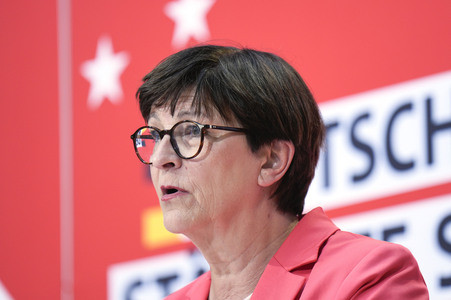 Pressekonferenz der SPD in Berlin