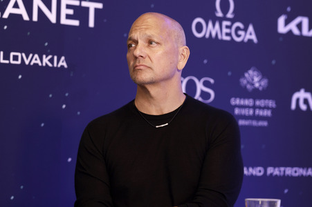 Pressekonferenz zur Eröffnung vom Starmus VII Festival in Bratislava