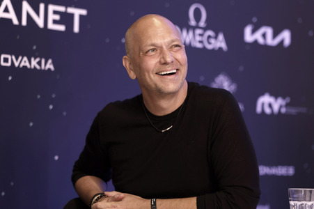 Pressekonferenz zur Eröffnung vom Starmus VII Festival in Bratislava