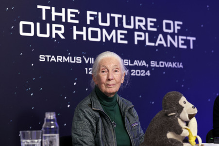 Pressekonferenz zur Eröffnung vom Starmus VII Festival in Bratislava