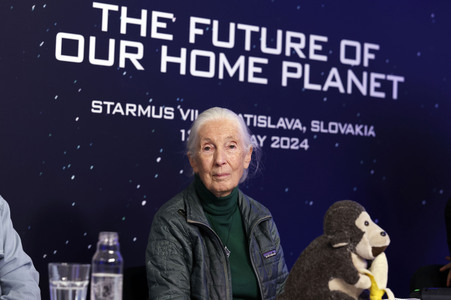 Pressekonferenz zur Eröffnung vom Starmus VII Festival in Bratislava