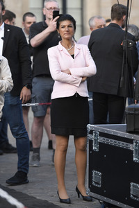 Wahlkampfveranstaltung mit Sahra Wagenknecht in Hannover