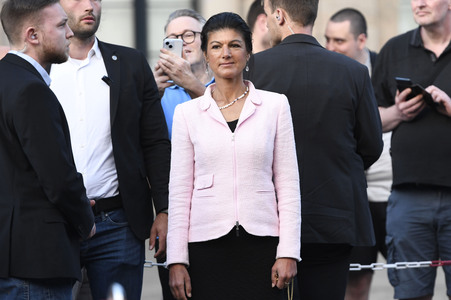 Wahlkampfveranstaltung mit Sahra Wagenknecht in Hannover