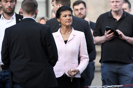 Wahlkampfveranstaltung mit Sahra Wagenknecht in Hannover